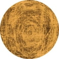 thumbnail image 1 of Ahgly Company Indoor Round Abstract Orange Modern Area Rugs, 3' Round, 1 of 4