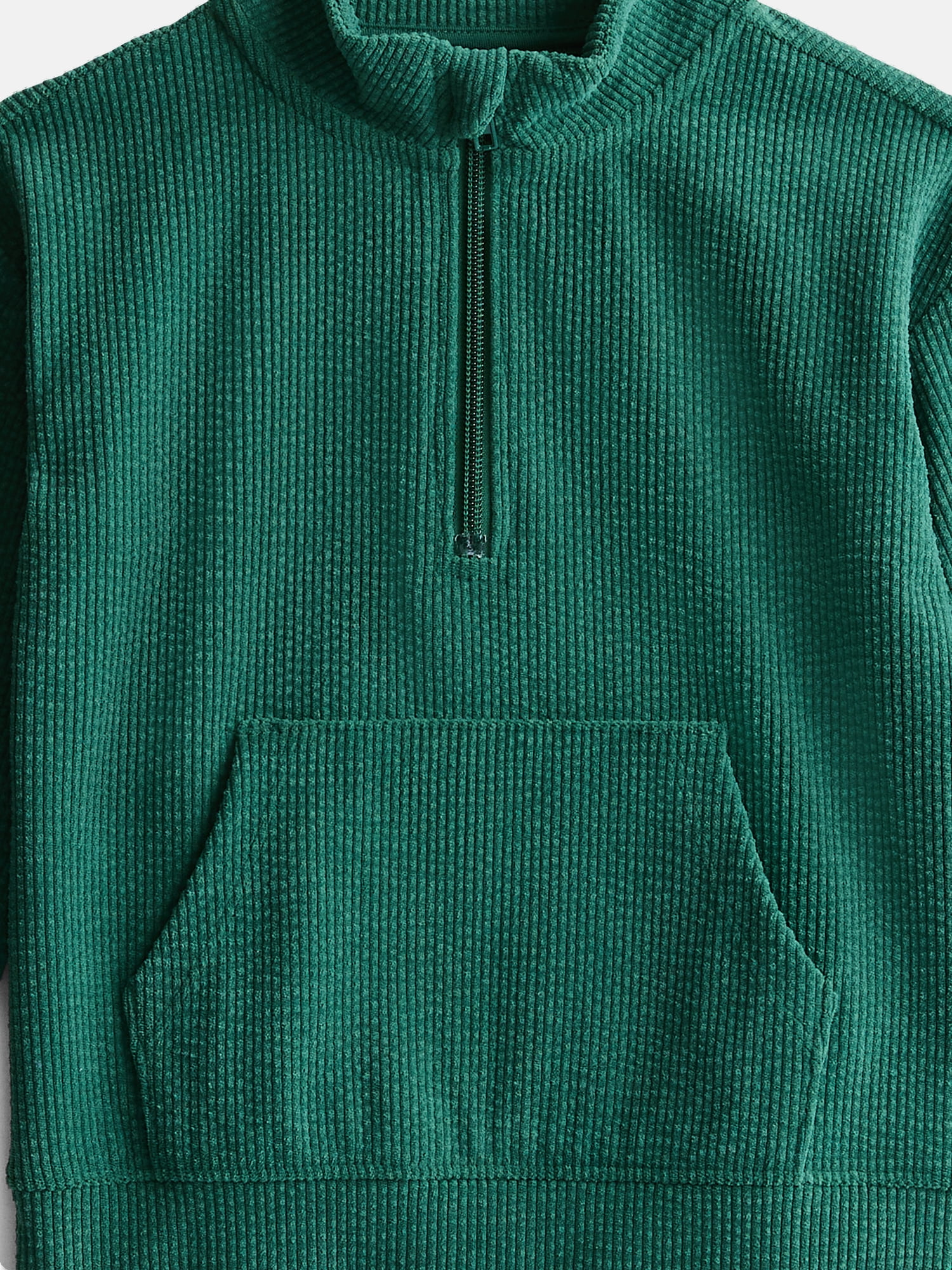 Wonder Nation Toddler Boys' Corduroy Quarter Zip Pullover Top, Sizes 12M-5T