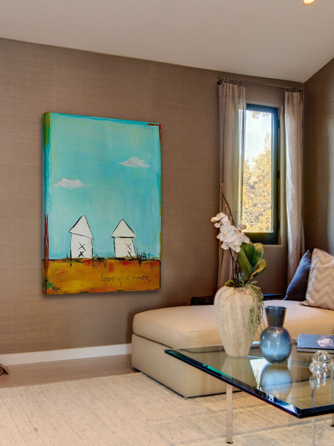 Marmont Hill "Love You More" by Tori Campisi Painting Print on Canvas