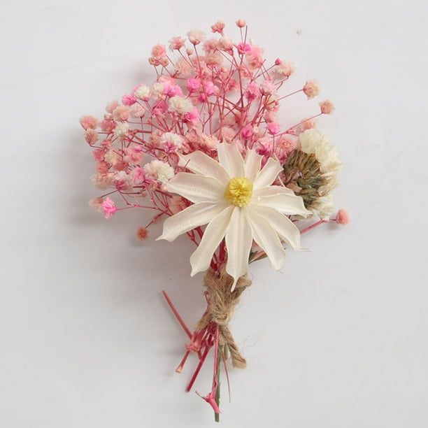 Ramo de flores pequeñas para bebé de Eternal Flower, mini ramo de flores secas, flores combinadas, material de bricolaje, decoración, festival de la diosa, pequeño regalo