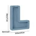 thumbnail image 3 of Caja de dinero de madera con letras del alfabeto L, 3 of 4