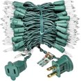 thumbnail image 3 of 100-Count Clear Green Wire Christmas Light Set Christmas Decorations, 3 of 6