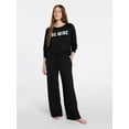 thumbnail image 3 of Joyspun Women's Cozy Lounge Collection Hacci Knit Sleep Pants, 29” Inseam, Sizes XS to 3X, 3 of 6