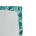 thumbnail image 2 of Teal Fitted Sheet, Triangle Mosaic with Polygon Shapes with Shadows Effect Illustration Print, Soft Decorative Fabric Bedding, Full Size, Teal Green, by Ambesonne, 2 of 2