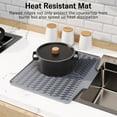 thumbnail image 4 of Bxaolu Dish Drying Mat Silicone Dish Drying Mat with Drainage Spout, Non-Slip Drainage Mat, Easy to Clean, Heat Resistant Silicone Mat for Kitchen Countertop, Sink（15.6" x 12.9" Gray）, 4 of 9