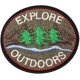 thumbnail image 2 of Iron on Patches for Clothing, 3pcs Explore Outdoors Sew-on Iron-on Applique Patches Adventure Tree Patches for Jeans, Backpack, Size:3x2.7 inch (Explo, 2 of 2