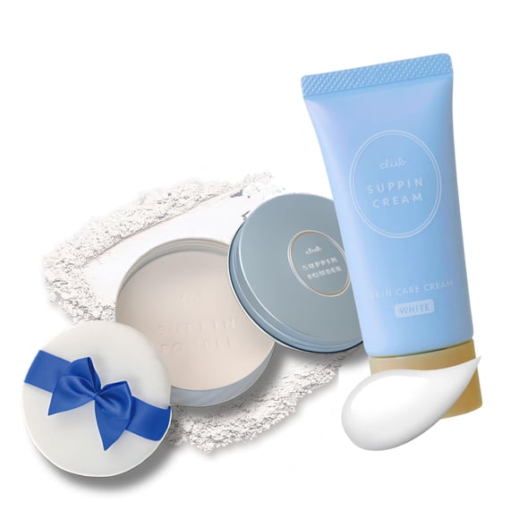 Set de maquillaje Club Suppin en polvo fijador y crema BB hidratante