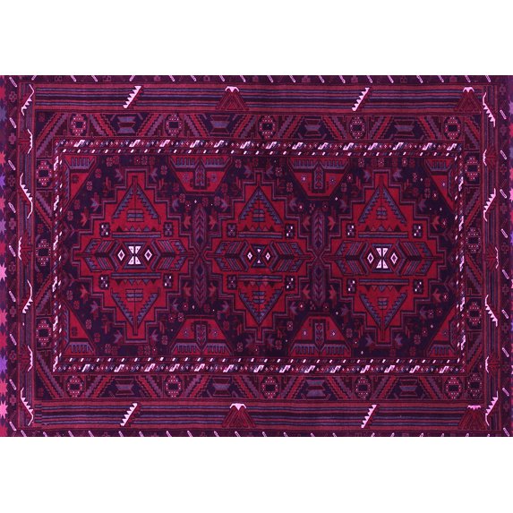 Ahgly Company Indoor Rectangle Persian Pink Traditional Area Rugs, 5' x 8'