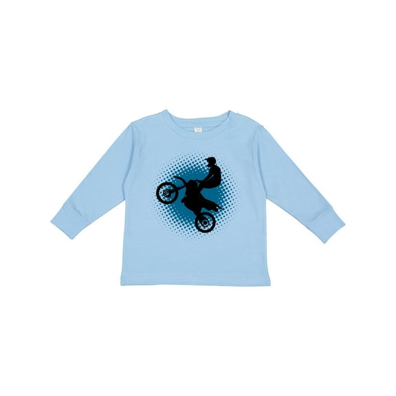 Inktastic Motocross Rider Freestyle Sports Boys Long Sleeve Toddler T-Shirt