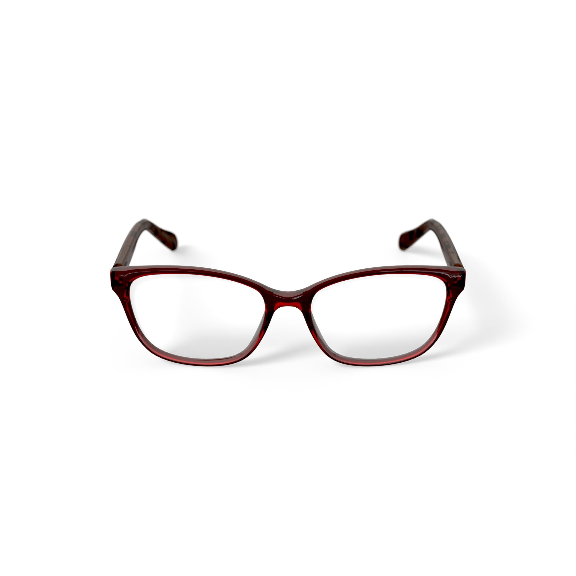 EV1 Ellen DeGeneres Women's Willa Prescription Eyeglasses with Case, Red