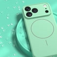 thumbnail image 5 of for iPhone 17 Pro Magnetic Case, Compatible with MagSafe, Soft Anti-Scratch Microfiber Lining, Slim Silicone Shockproof Protective Lightweight Phone Case for iPhone 17 Pro, Khaki, 5 of 7