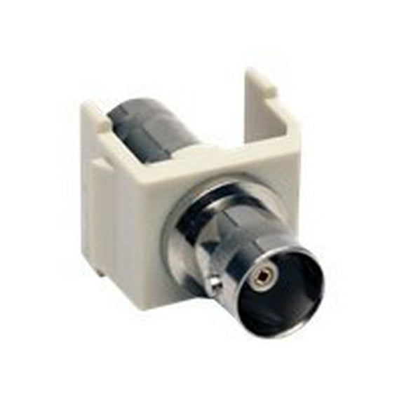 Hubbell Premise Wiring Coupler,BNC Connector,Pass Thru,F/F,Wht SFBOW