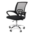 thumbnail image 1 of Silla de Oficina Ergonomica para Escritorio con Respaldo de Tela Transpirable y Soporte Lumbar Diseño Ejecutivo con Ruedas y de Altura Ajustable Negro, 1 of 10