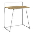 thumbnail image 1 of Monarch Specialties Computer Desk, Home Office, Laptop, 30"l, Work, Metal, Laminate, Natural, White, Contemporary, Modern, 1 of 4