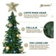 thumbnail image 3 of Árbol de Navidad Verde Tipo Lápiz Plegable 1.80 metros Esquimal + 150 Luces Led + Estrella + 35 Esferas Doradas, 3 of 6
