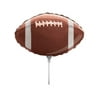 Pack of 10 Realistic Football Foil Party Balloons with Sticks 18"
