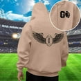 thumbnail image 1 of MHFRRA Sudadera con Capucha Informal para Hombre, Estilo Holgada, con Estampado de Fútbol, Cómoda y Cálida, para Uso Diario En Otoño E Invierno Caqui, 1 of 4