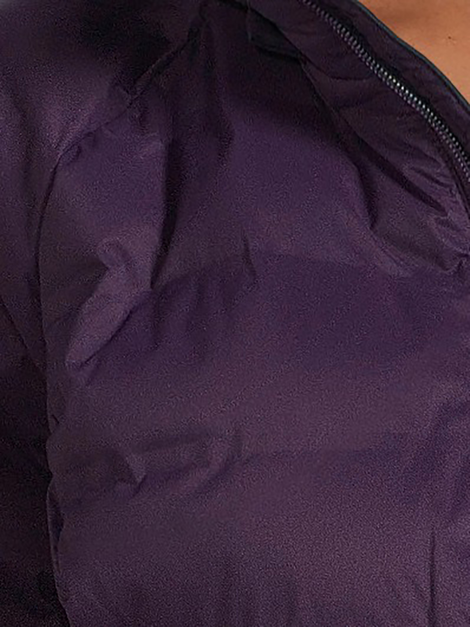 Time and Tru Women's and Plus Packable Stretch Zip Up Puffer Jacket
