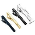 thumbnail image 3 of Moins de 10 Pince de Fixation 4 Pcs Pinces à Cravate pour Hommes Ensemble de Barres à Cravate pour Cravates Régulières Cravate Mariage Affaires Pinces à Épingle, 3 of 8