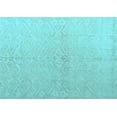 thumbnail image 1 of Ahgly Company Indoor Rectangle Solid Light Blue Modern Area Rugs, 6' x 9', 1 of 4