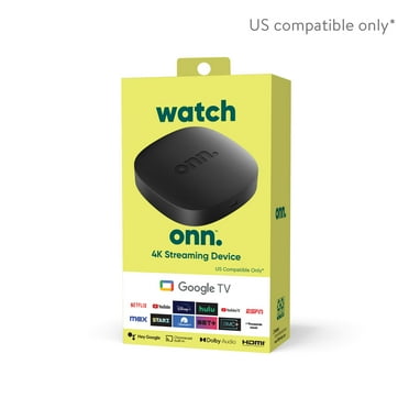 onn 4K Streaming Device, 4K UHD, Dolby Audio & Fast Wi-Fi, Google TV Voice Control