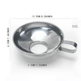 thumbnail image 4 of Kitchen Funnel High-Quality Stainless Steel Wide-Mouth Funnel Salad Sauce Large-Diameter Funnel Jam Funnel Household Multi-Functional Oil and Funnel, Kitchen Essentials Clearance Sale, 4 of 7
