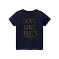 thumbnail image 5 of CCRFTGI Love Like Jesus Cute Tops for Kids Girls Boys 10-12 Summer Short Sleeve Letter Tee Tops Casual Soft Lightweight Clothes for Teen Girls Crew Neck Shirts Navy 12-13 Years, 5 of 6