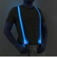 thumbnail image 2 of LINLIN LED Suspenders, Back Suspenders LED Light Suspenders Neon Stripe Light Up LED Suspenders Y Shape Suspenders Battery, 2 of 8