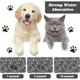 thumbnail image 2 of Dog Food Mat, Absorbent Water Bowl Mats Cat Pet Feeding Placemats Dark Gray 16 * 24 inch, 2 of 6