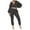 Black, variant on Sets for Women Long Sleeve Sets for Women Sweater Fashion Leisure Sports Two Sets Of Spring Women's Leisure Sports Trousers Set Lounge Sets for Women Track Suits for Women Set White XXL