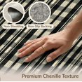thumbnail image 6 of ODIKA 3'x5' Washable Area Rug Non-Slip, Flatweave, Easy Care Ticking Design With Distressed Pinstripe And Edge Trim Striped Vintage Refined for Hallway, Laundry Room, 6 of 7