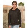 thumbnail image 2 of J America JA8912 Ladies' Zen Pullover Fleece Hooded Sweatshirt, 2 of 3