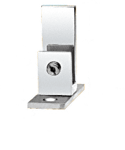 CRL EH50 Chrome Long Leg Set Screw Clamp for 1/4' to 5/16' Glass