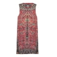 thumbnail image 3 of Antique Persian Red Rug Spring Summer Dresses for Women Fashion T-shirt Dress Casual Sleeveless Loose Sundress with Pockets, 3 of 5