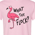 thumbnail image 4 of Inktastic What the Flock? Funny Flamingo T-Shirt, 4 of 5