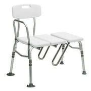 Drive Medical Splash Defense Transfer Bench with Curtain Guard Protection