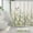 01green, variant on Small Stall Wildflower Farmhouse Half Shower Curtain Inch Narrow Single Botanical Flower Floral Herbs Bathroom Windows Balconies Fabric Polyester Waterproof 12 Plastic Hooks