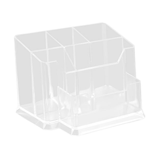 Tarjetero de escritorio, expositor de acrílico, tarjetero, recepción 5 Ranuras 14x10x9cm