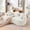 79" White, variant on Timbernest 79" Curved Boneless Sofa, Cloud Couch for Small Spaces, Modern Chenille Floor Sofa, No Assembly Required, White