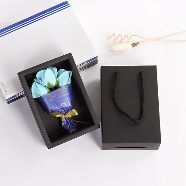 pstuiky Regalo para el Día de la Madre: Ramo de jabón con rosas inmortales, decoración para fiestas y bodas, para mujer