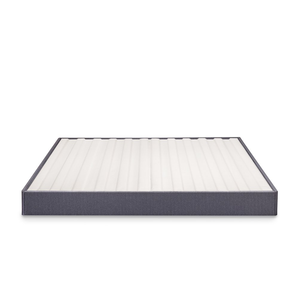 Zinus Upholstered 7.5” Metal Box Spring with Wood Slats, Full Walmart