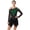 Dark Green, variant on Figure Ice Skating Dress Women Off Shoulder Long Sleeve Dance Competition Gymnastics Leotard Dress Dark Green XXL