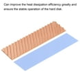 thumbnail image 5 of Uxcell Copper Heatsink 70x20x2mm W Thermal Pad Rubber Ring for M.2 SSD Module 1 Set, 5 of 6