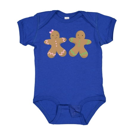 

Inktastic Twin Gingerbread Boy and Girl Co Gift Baby Boy or Baby Girl Bodysuit