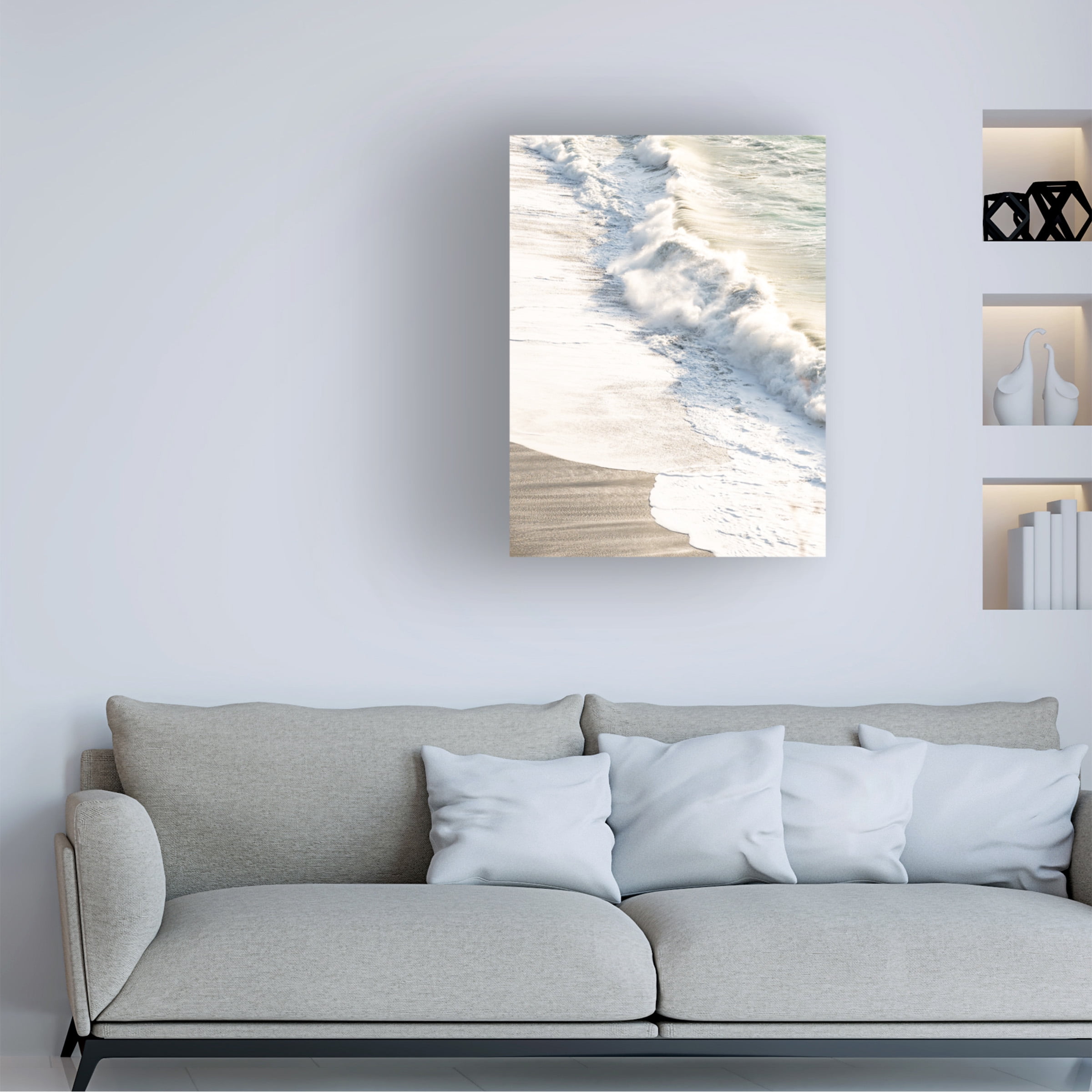 Blue Palomino 'Morning Spray' Canvas Art