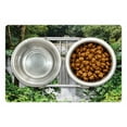 thumbnail image 1 of Rainforest Pet Mat for Food and Water, Huay Mae Khamin Waterfall in Tropical Rainforest Thailand Holiday Travel Theme, Non-Slip Rubber Mat for Dogs and Cats, 18" X 12", by Ambesonne, 1 of 2