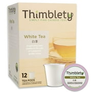 Thimblety Silver Needle White Tea Pods for K-Cup Brewers, 12 Ct