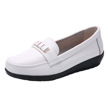

Casual Shoes for Women Fashion Womens Breathable Lace Up Shoes Flats Casual Shoes Women Casual Shoes Pu White 37