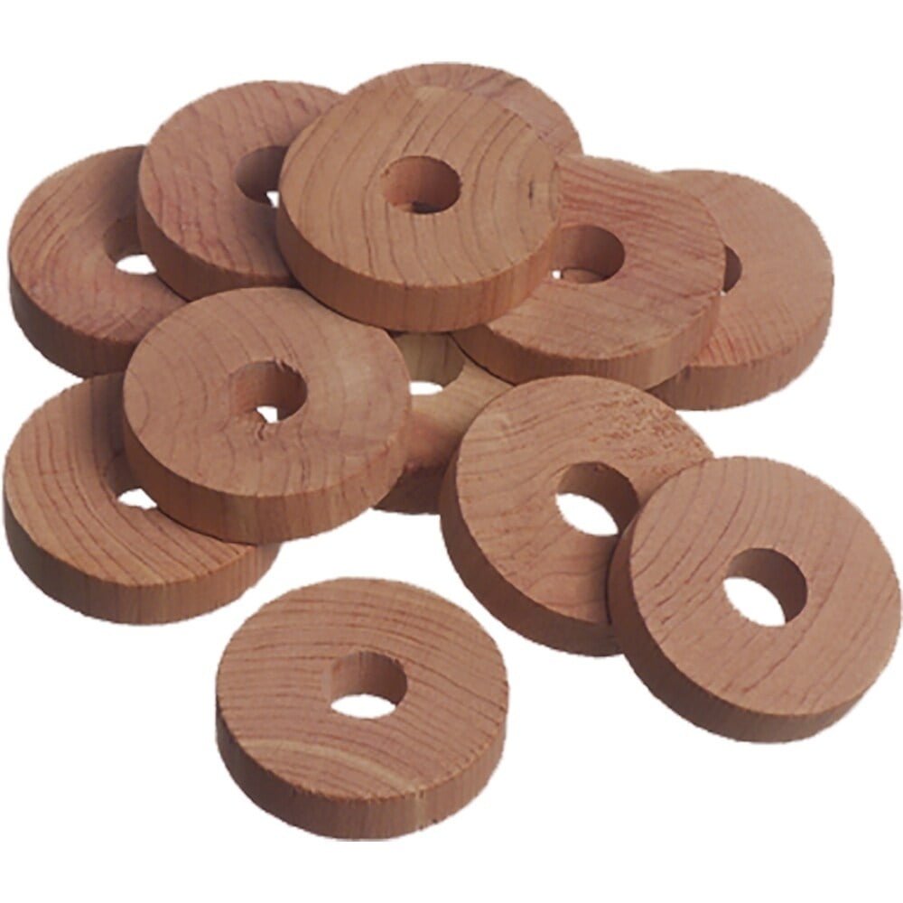 Cedar Rings - Absorb moisture and Eliminate Odors While Repelling Insects (Set of 12) by International Hanger