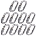 thumbnail image 4 of Quick Link Connector Chain Connector Stainless Steel Quick Links Threaded Carabiner 10Pcs Quick Link Connector Strong Durable Easy Install Small Size Chain ConnectorM10, 4 of 8